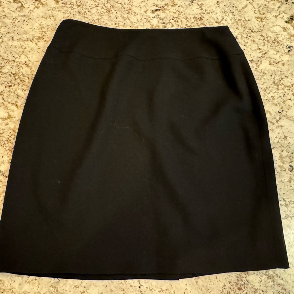 Jones New York Black Wool Pencil Skirt